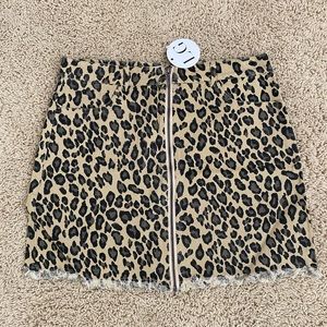 Luca $ Grae Tesoro Leopard Skirt
